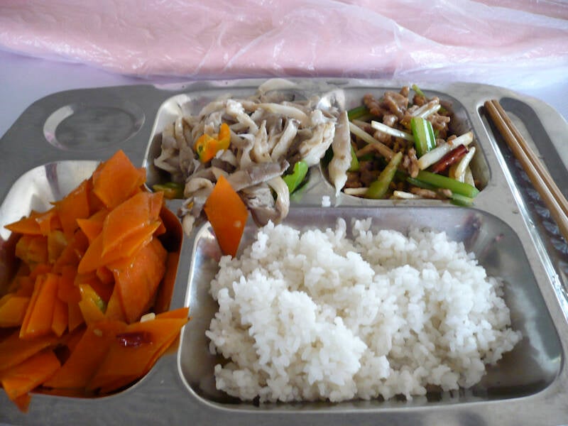 Canteen food at Chinese University