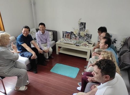 兰州大学看望外教2