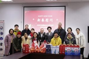 New Year Celebration with Foreign Teachers at Taizhou University